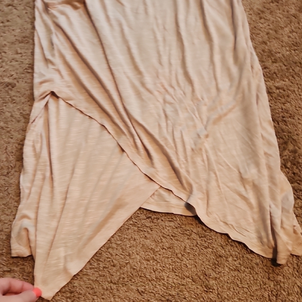 G.H. Bass & Co. Cream Asymmetrical Tank Top - Picture 4 of 5